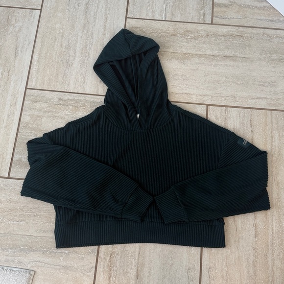 ALO Yoga Muse Ribbed Hoodie Small - Picture 3 of 16
